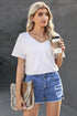 Gypsy Mid-Rise Distressed Denim Shorts